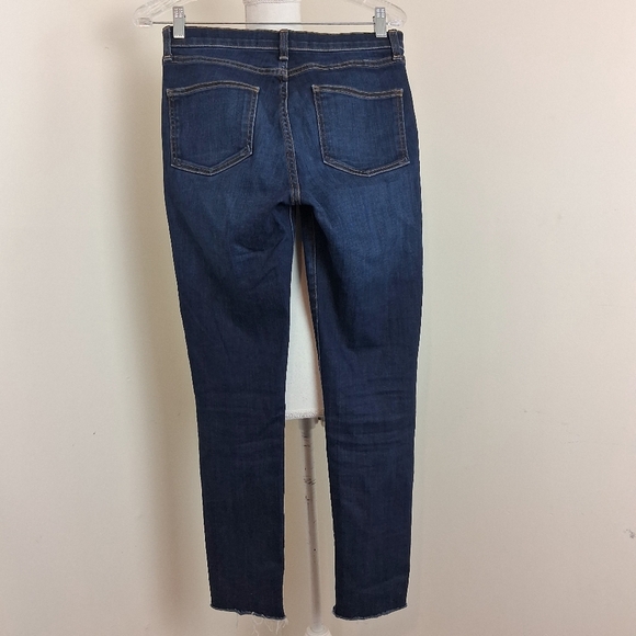Veronica Beard Debbie High-Rise Skinny Jeans Button Fly In Dark Vintage Sz 27 - Picture 6 of 13